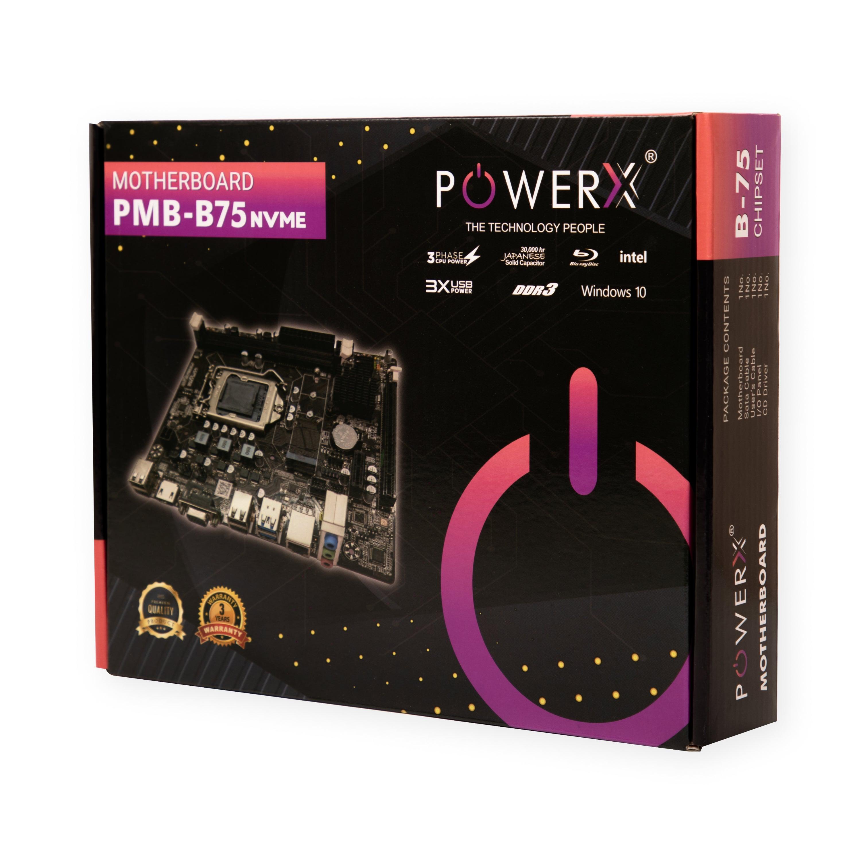PMB-B75-DDR3 NVMe POWERX MOTHERBOARD