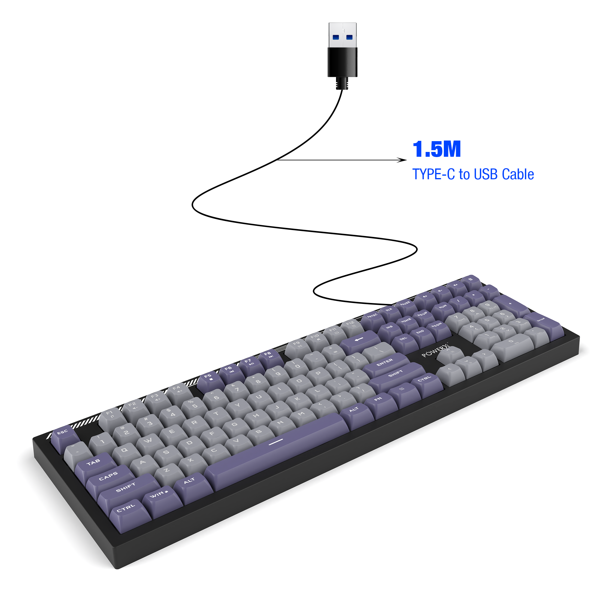 PWX-ULTRAKEYS 108 RGB WIRED KEYBOARD