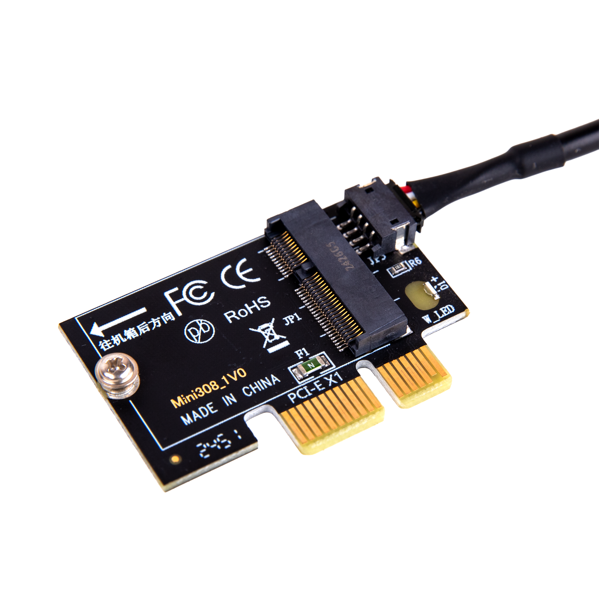 NGFF to PCIe Adapter with Cable – Mini PCIe Wireless Card Converter