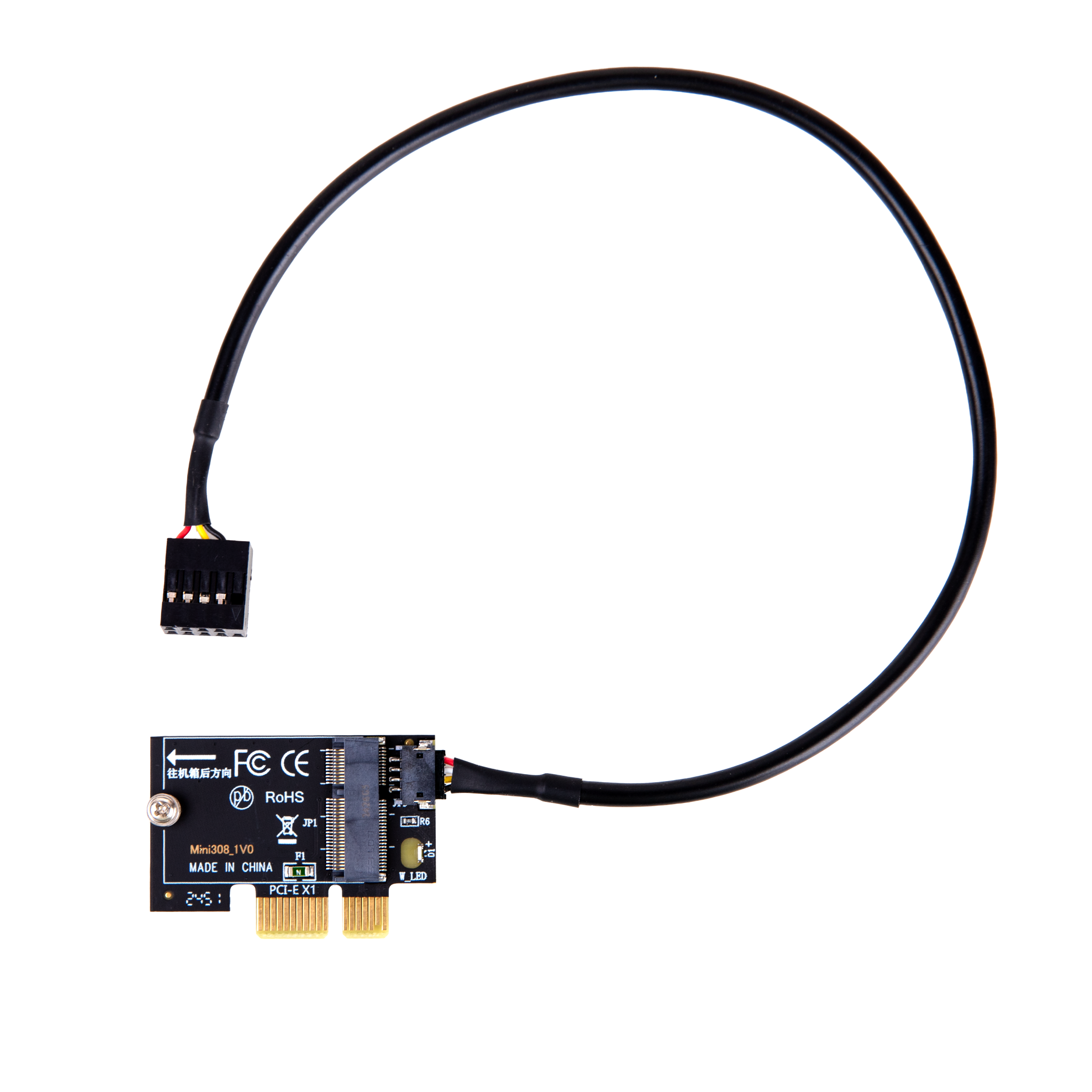 POWERX NGFF to PCIe ADAPTER WITH CABLE MINI PCIe WIRELESS CARD CONVERTER