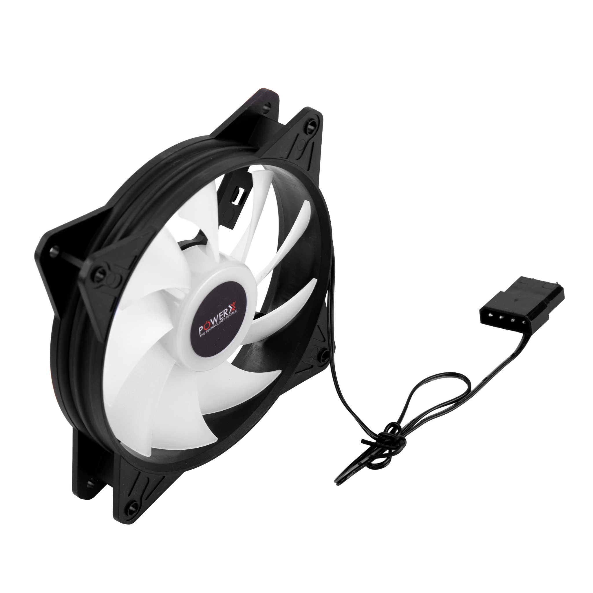 POWERX 120MM 9-Blade RGB Cooling Fan – Black