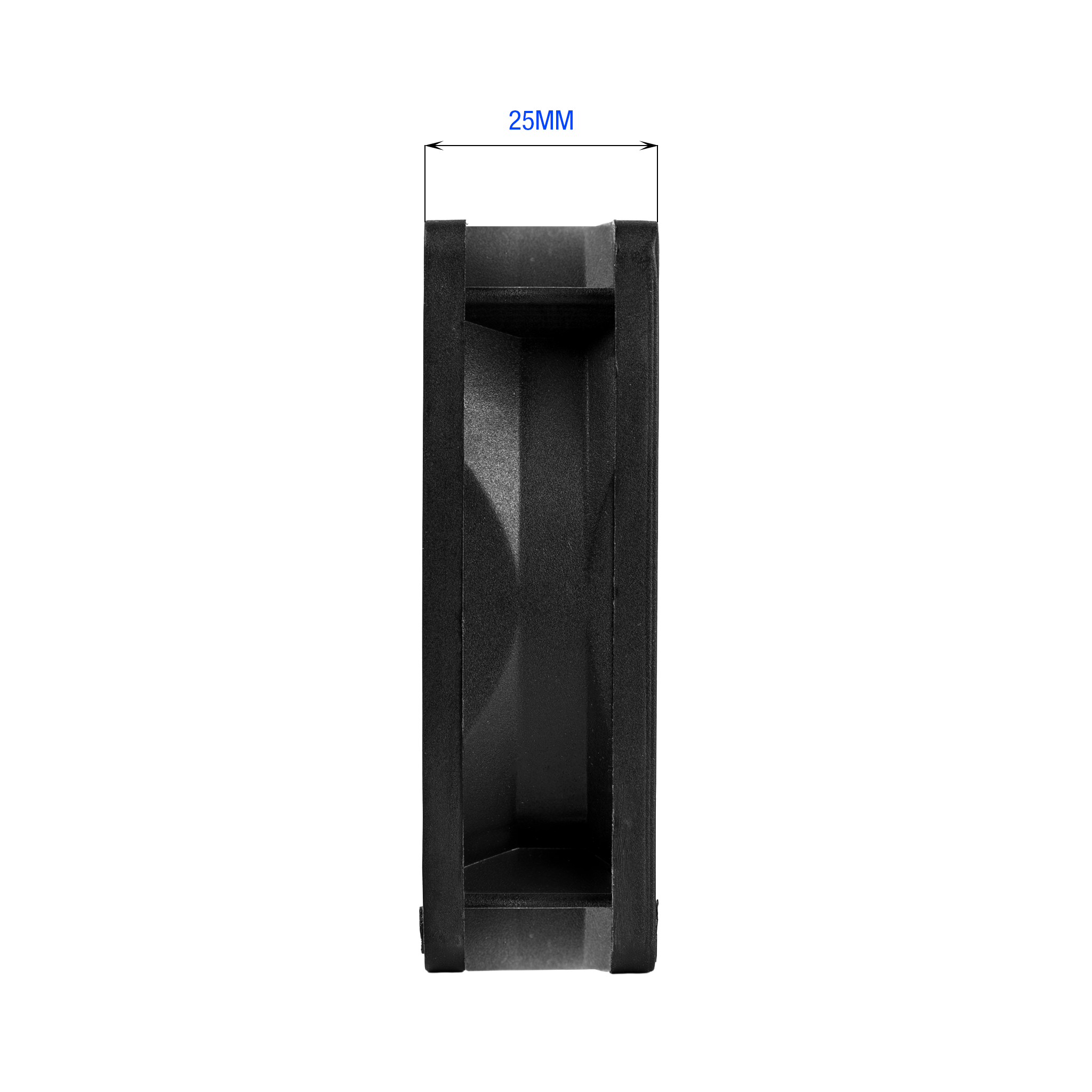 POWERX 80MM 7-Blade Normal Cooling Fan – Black