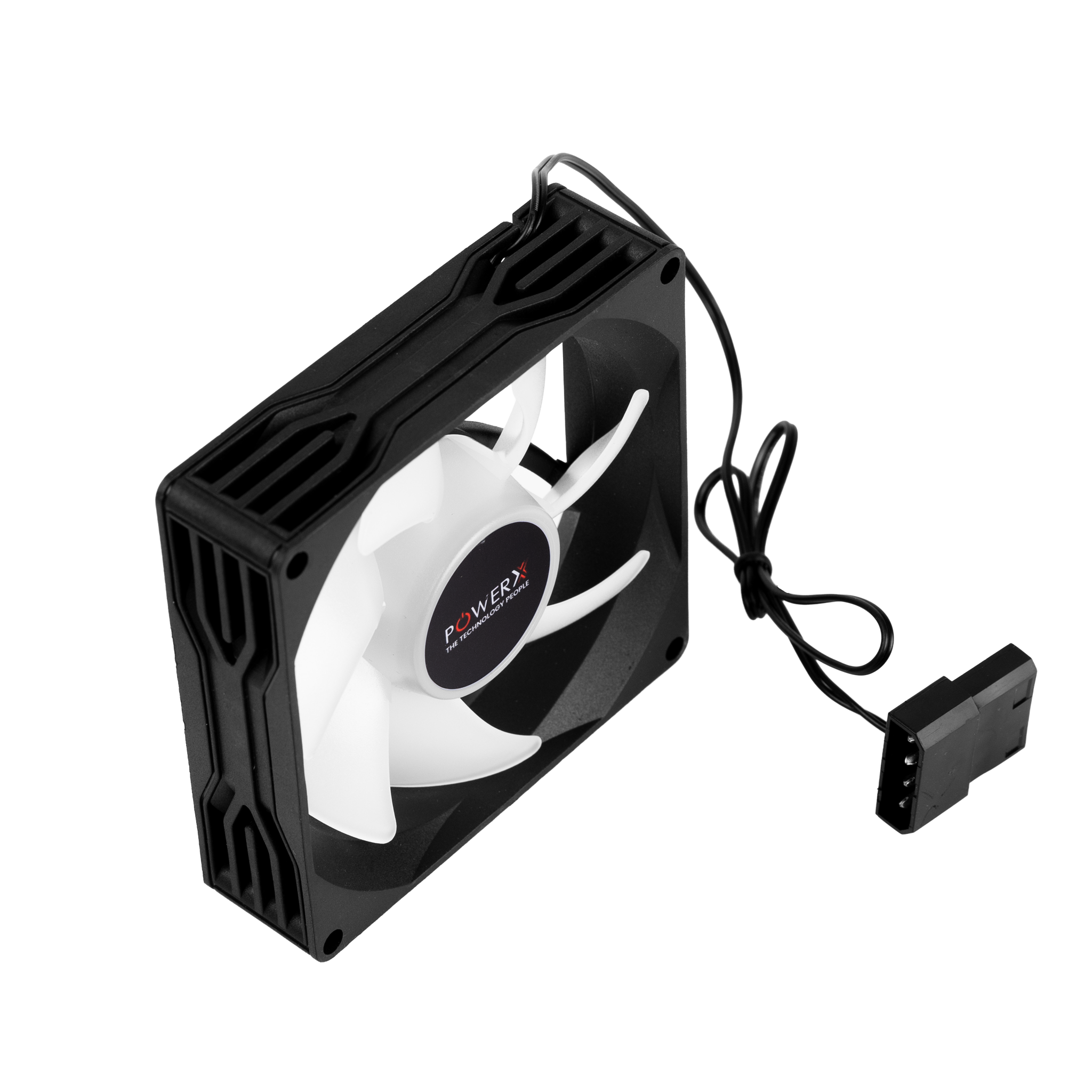 POWERX 90MM 7-Blade RGB Cooling Fan – Black