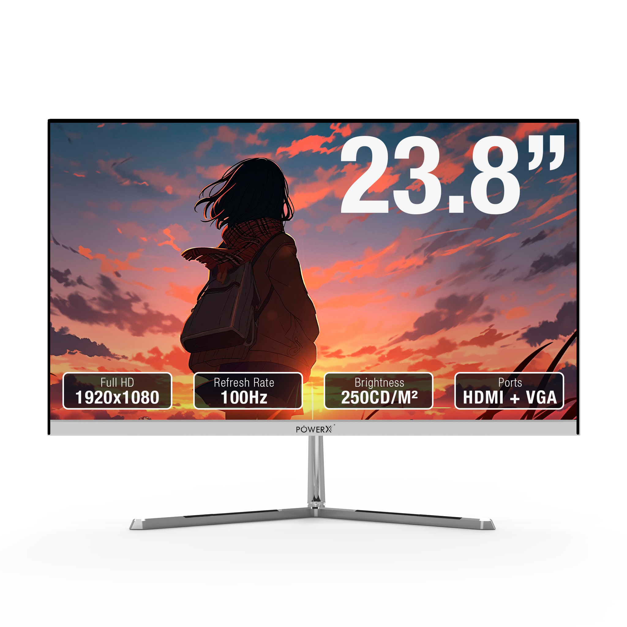 23.8” FHD FRAMELESS LED MONITOR