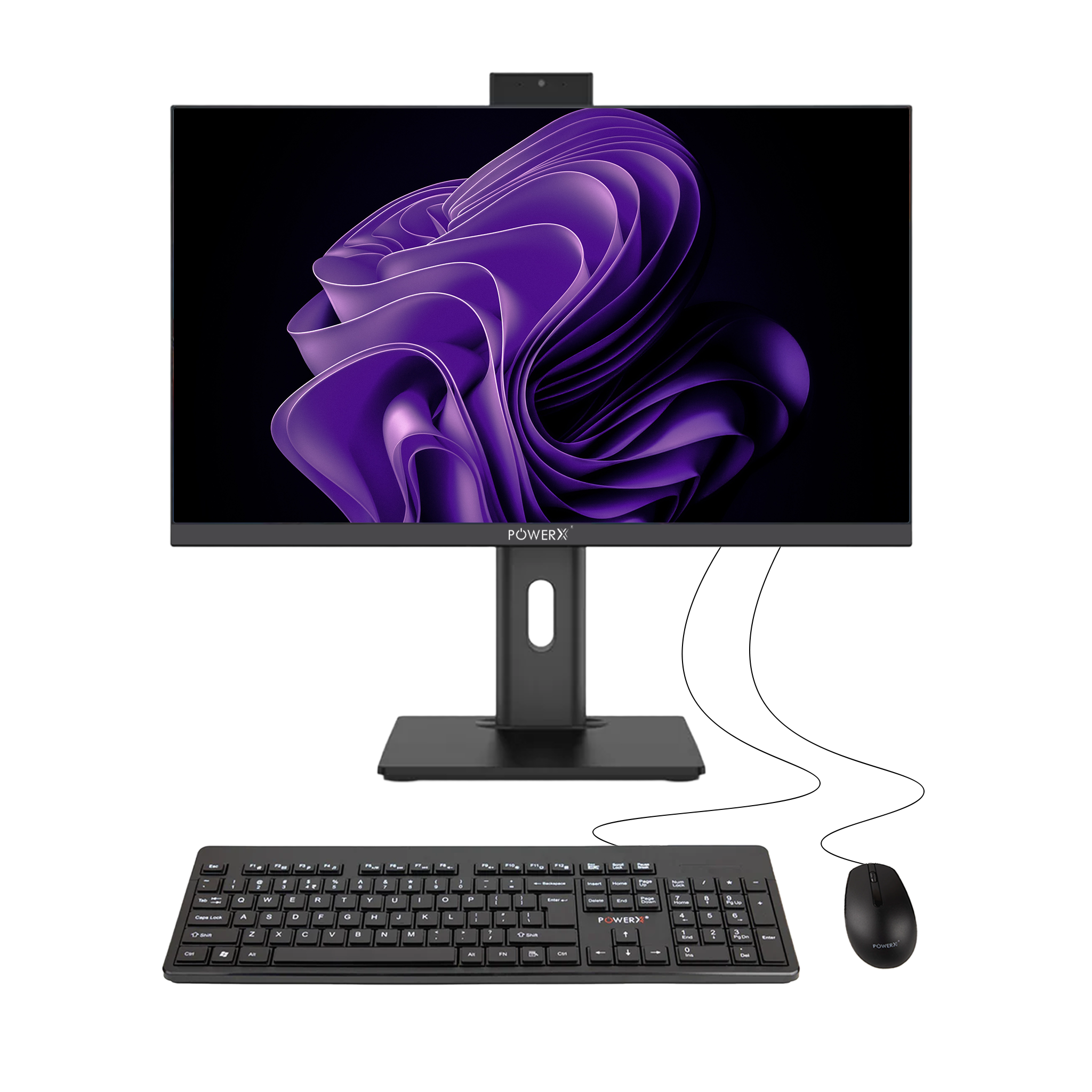 POWERX PXAIOI3I12 – 23.8” All-in-One PC | i3 12th Gen | 16GB RAM | 512GB SSD | FHD IPS Display | Windows 11 Pro | Dual Speakers | Webcam | Wi-Fi + Bluetooth