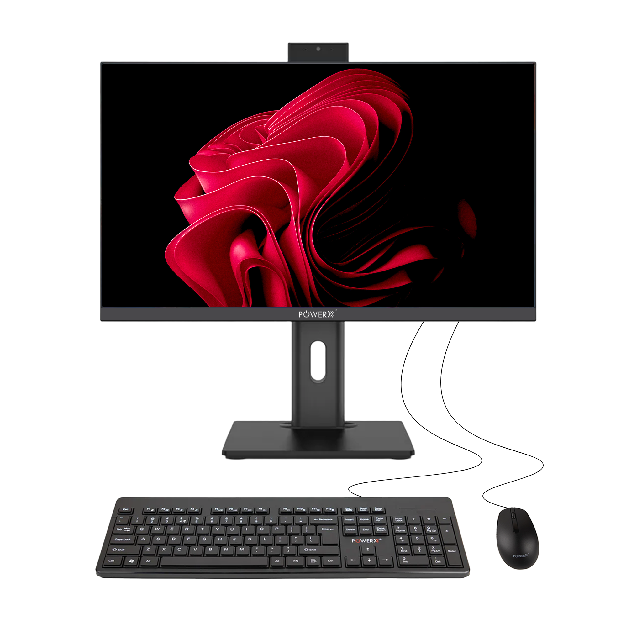 POWERX PXAIOI3I13 – 23.8” All-in-One PC | i3 13th Gen | 16GB RAM | 512GB SSD | FHD IPS Display | Windows 11 Pro | Dual Speakers | Webcam | Wi-Fi + Bluetooth