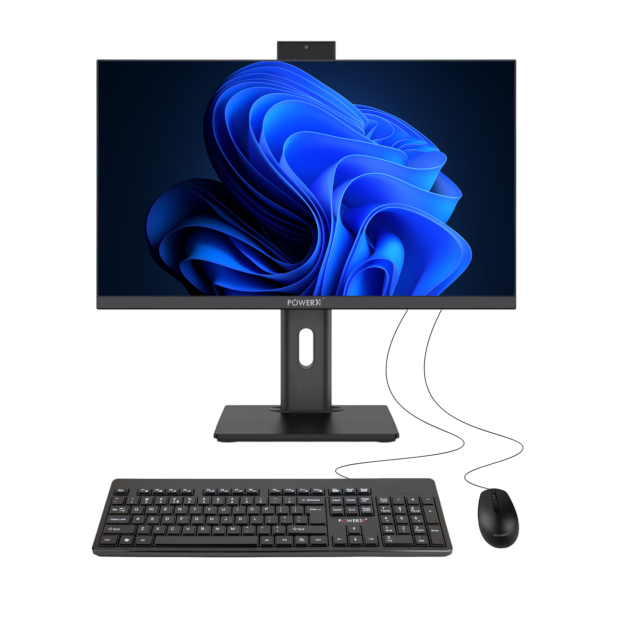 POWERX PXAIOI5I13 – 23.8” All-in-One PC | i5 13th Gen | 16GB RAM | 512GB SSD | FHD IPS Display | Windows 11 Pro | Dual Speakers | Webcam | Wi-Fi + Bluetooth