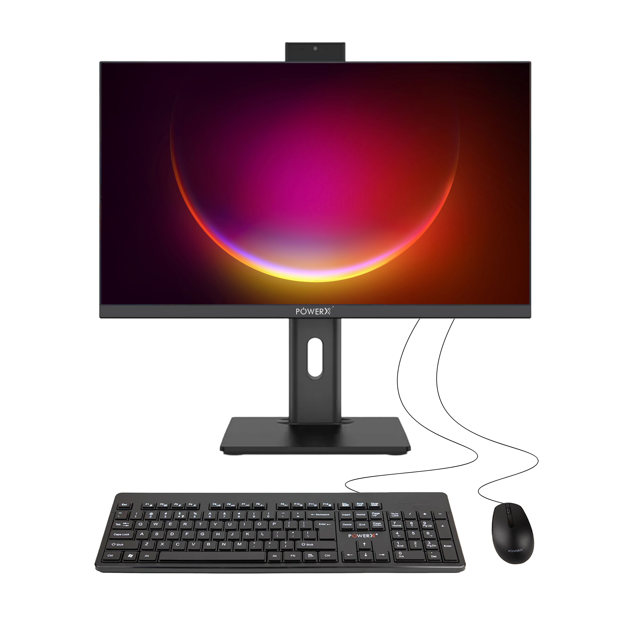 POWERX PXAIOI7I14 – 23.8” All-in-One PC | i7 14th Gen | 16GB RAM | 512GB SSD | FHD IPS Display | Windows 11 Pro | Dual Speakers | Webcam | Wi-Fi + Bluetooth