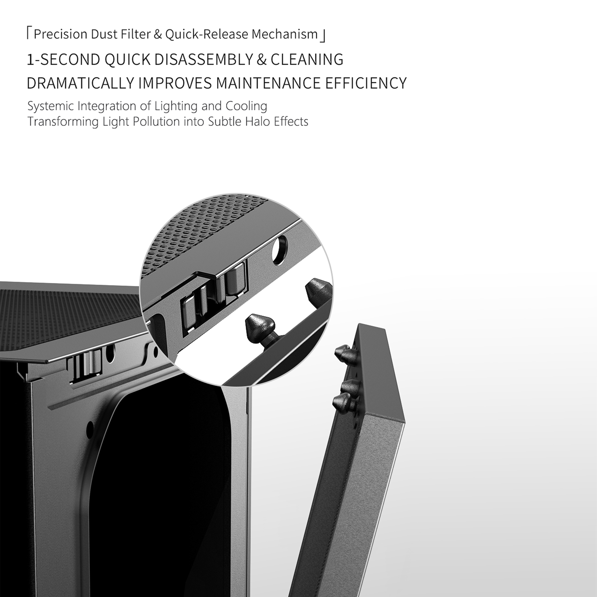 POWERX U900 Ultra Cabinet – RGB Mid Tower PC Case with Tempered Glass, ATX Support, 240mm Liquid Cooler, Type-C, Advanced Cable Management